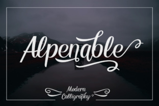 Alpenable: The Script Amp Font That Elevates Digital Marketing Design
