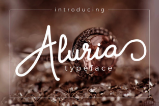 Aluria Font: A Signature Script for Editorial Design