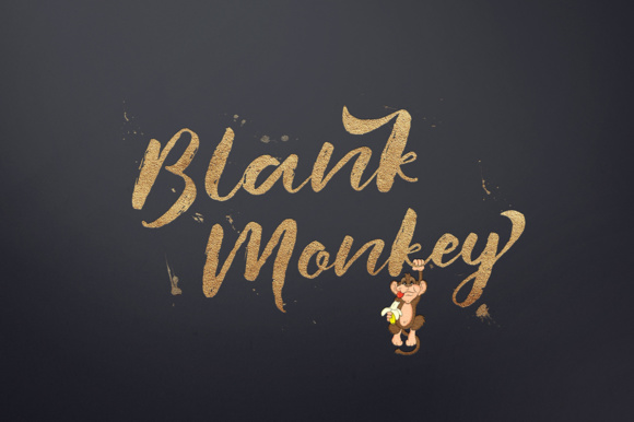 Blank Monkey Font: Elegant Script for Editorial Design