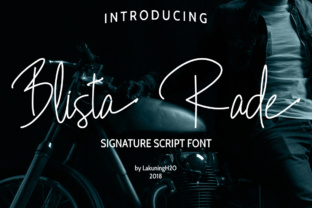 Blista Rade: A Handwritten Script Font for Elegant Web Design