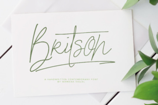 Britson Font: Bright Script for Handmade Products