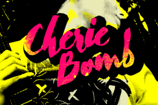Cherie Bomb Font: Punk-Rock Script for Handmade Labels