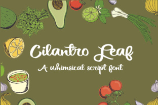 Cilantro Leaf Font: A Fresh Script for Small Business Branding