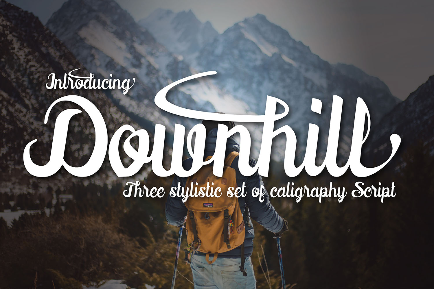 Downhill Font: A Painterly Script for Modern Branding