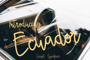 Ecuador Font: Relaxed Script for Editorial Design