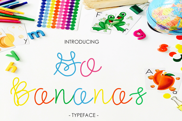 Go Bananas: A Stylish Cursive Font for Crafters and Product Designers