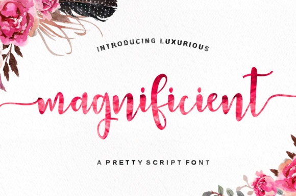 Magnificient Font Review: A Romantic Display Typeface