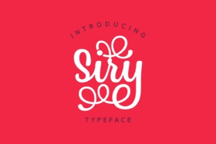 Siry Font: A Swirly Script Typeface for Web Design