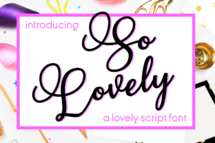 So Lovely Font: Elevating Handmade Labels & Packaging