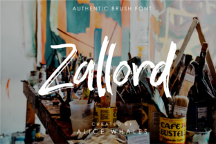 Zallord Font: Bold Brush Typography for Web Design